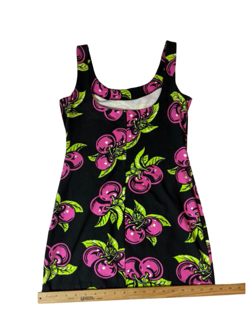Rare Y2K Betsey Johnson Punk Label Archive Cherry Print Mini Dress - Picture 8 of 9